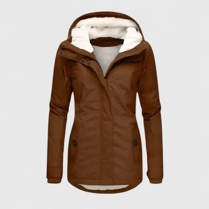Women's Waterproof Jacket with Hood for Everyday Wear by Selouva