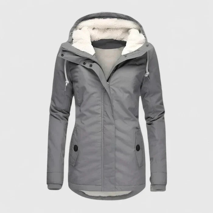 Women's Waterproof Jacket with Hood for Everyday Wear by Selouva