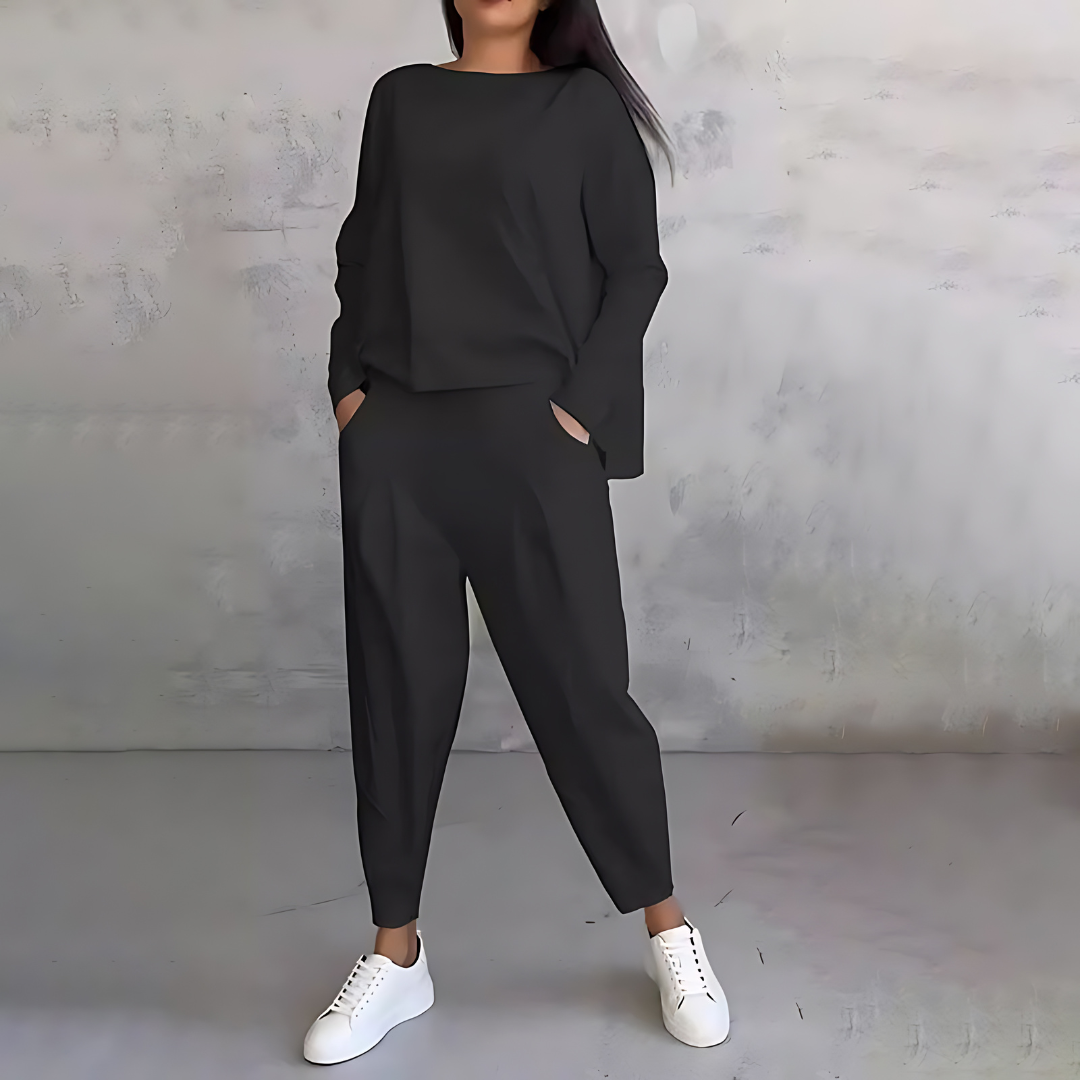 Women's White Two Piece Set for Workwear by Selouva