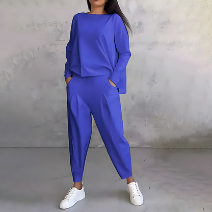 Women's White Two Piece Set for Workwear by Selouva