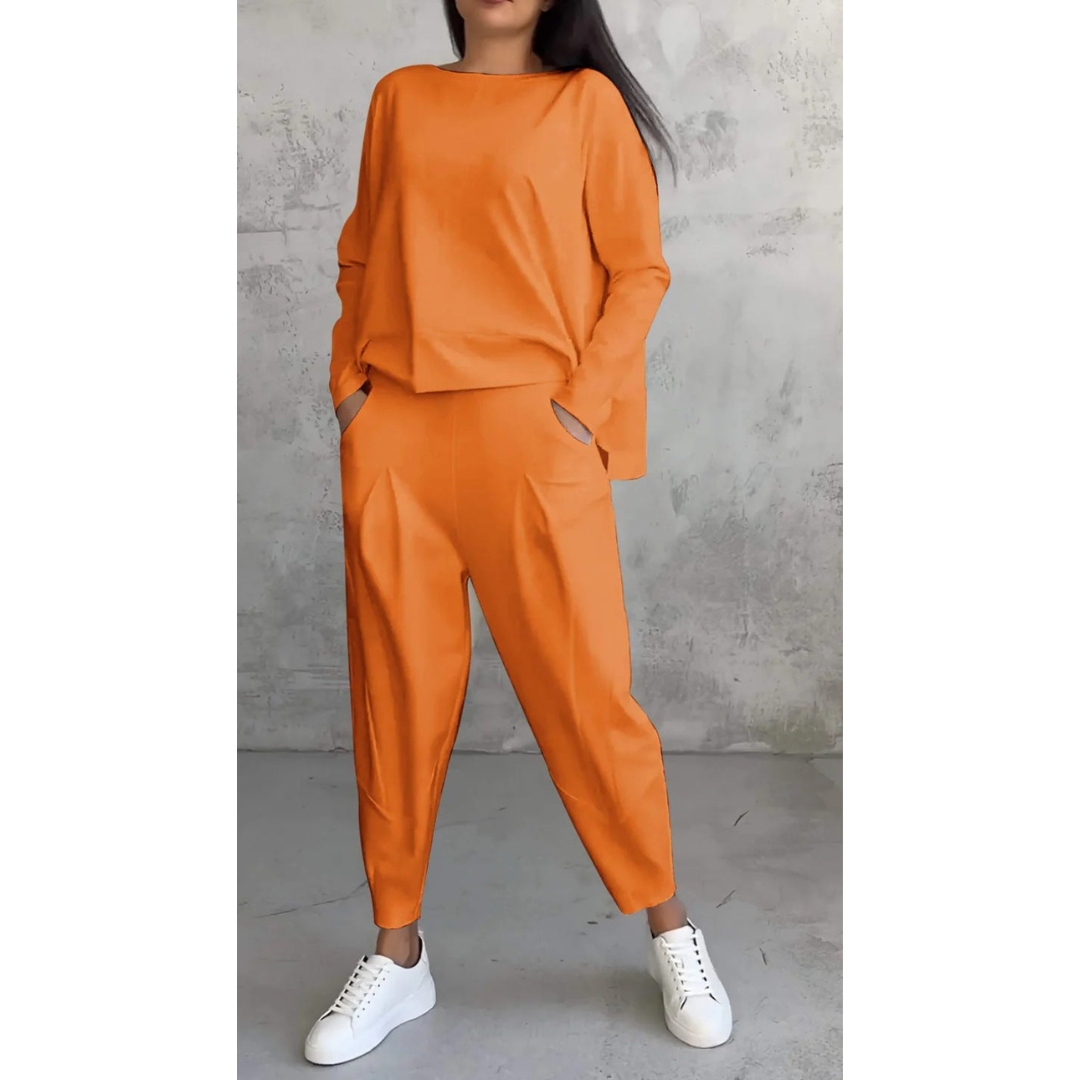 Women's White Two Piece Set for Workwear by Selouva