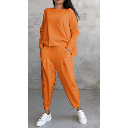 Women's White Two Piece Set for Workwear by Selouva
