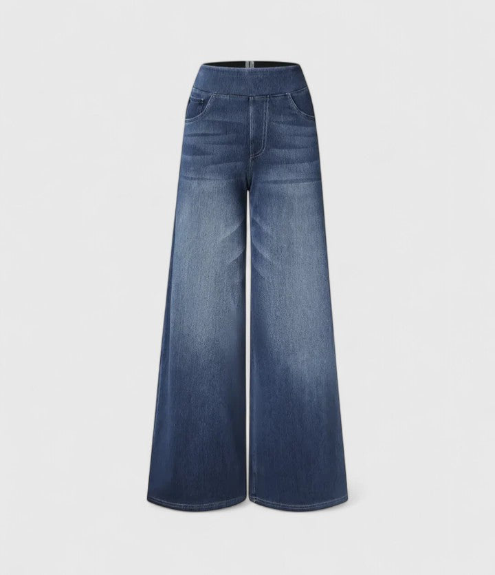Sookie Comfortable Wide Leg Denim Pants For All Day Comfort by Selouva