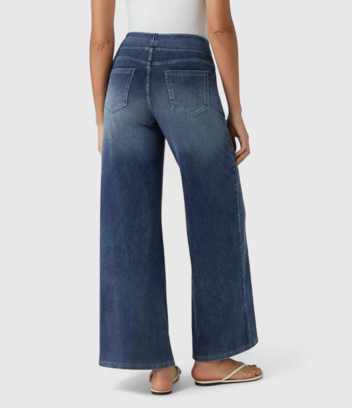Sookie Comfortable Wide Leg Denim Pants For All Day Comfort by Selouva