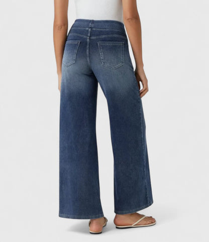 Sookie Comfortable Wide Leg Denim Pants For All Day Comfort by Selouva