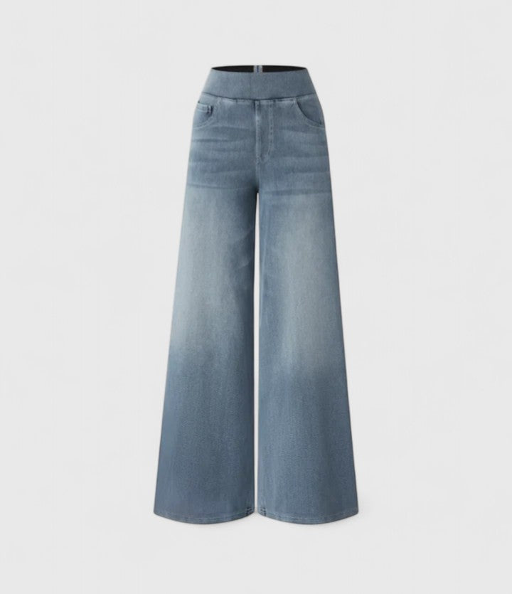 Sookie Comfortable Wide Leg Denim Pants For All Day Comfort by Selouva