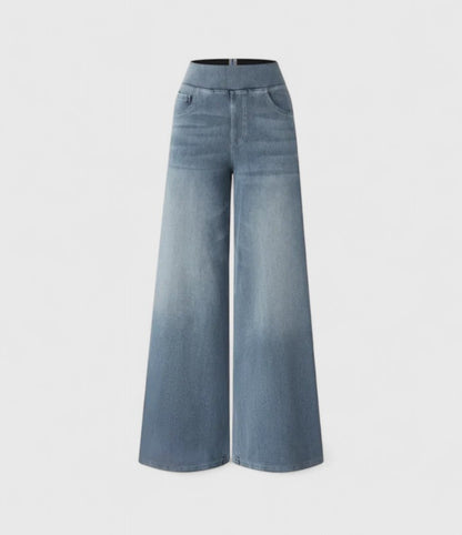 Sookie Comfortable Wide Leg Denim Pants For All Day Comfort by Selouva