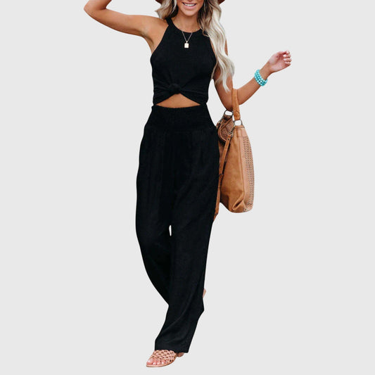 Julie Airy And Elegant Wide Leg Pants For Everyday And Office Wear by Selouva