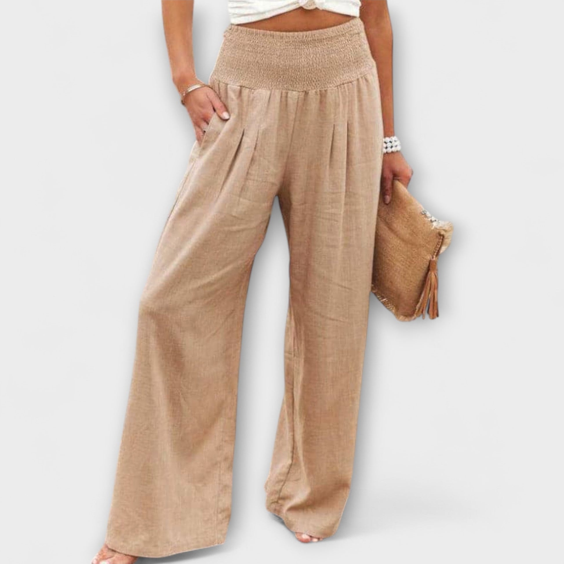 Thearya Casual Wide Leg Pants For Everyday Comfort by Selouva