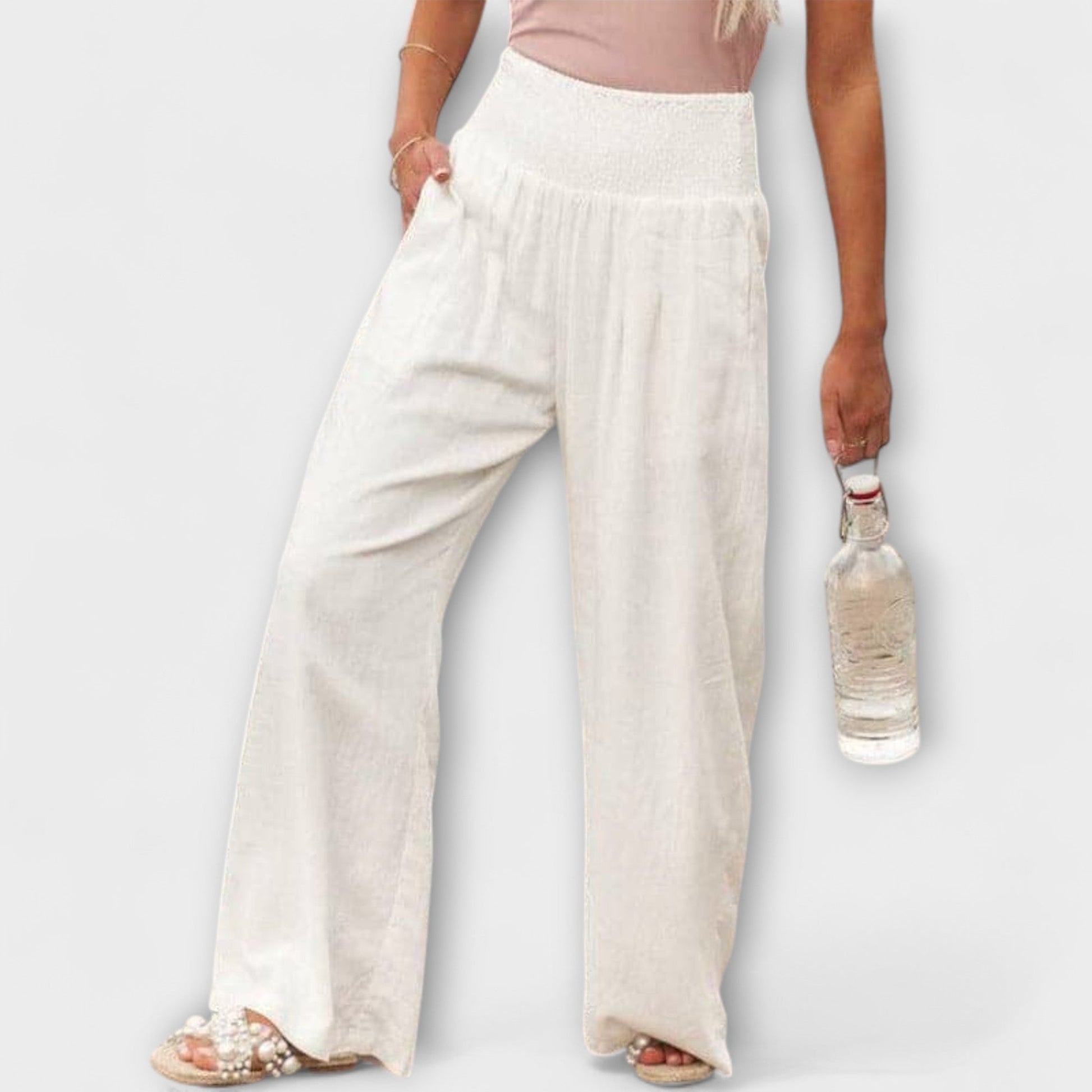 Thearya Casual Wide Leg Pants For Everyday Comfort by Selouva