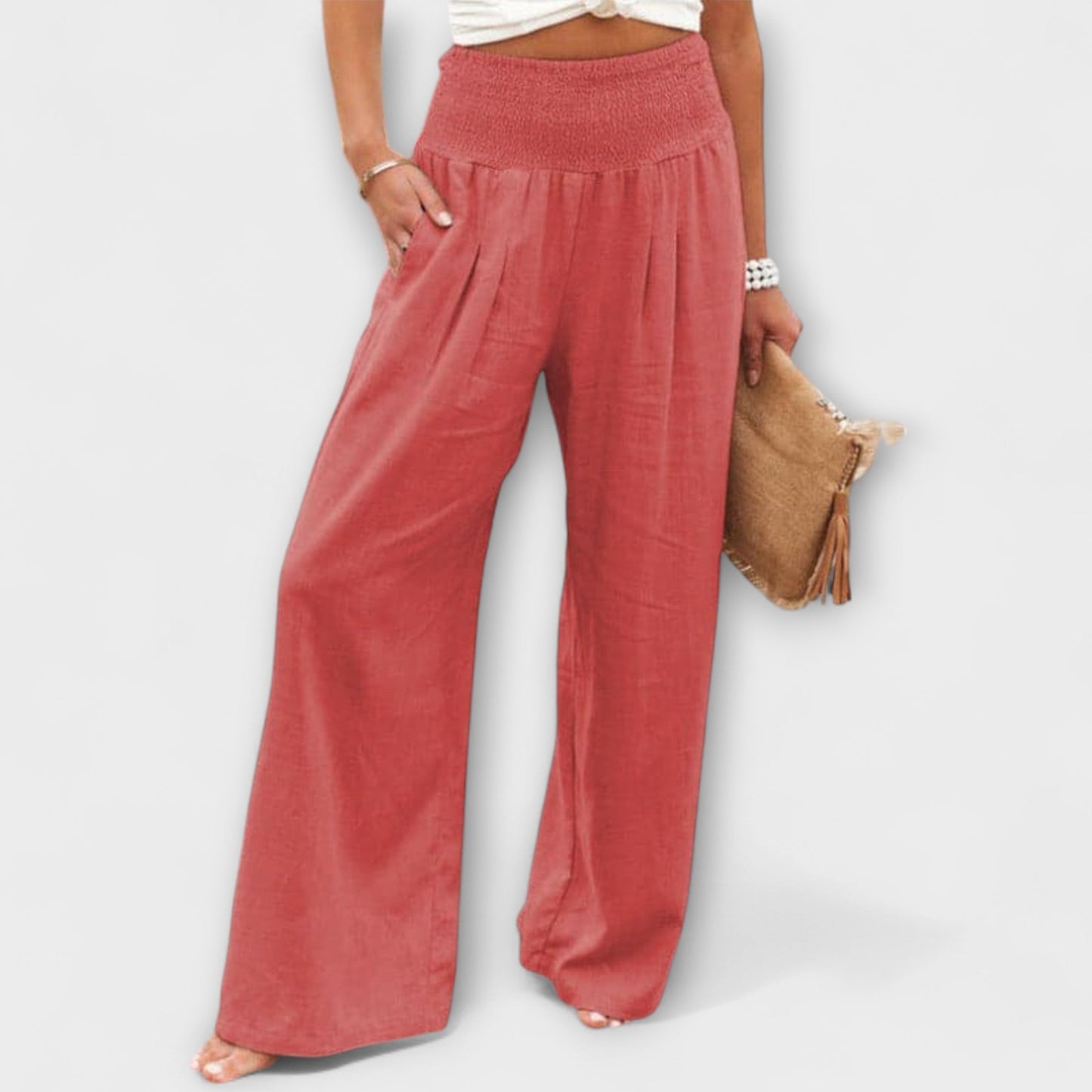 Thearya Casual Wide Leg Pants For Everyday Comfort by Selouva