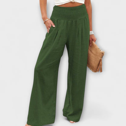 Thearya Casual Wide Leg Pants For Everyday Comfort by Selouva