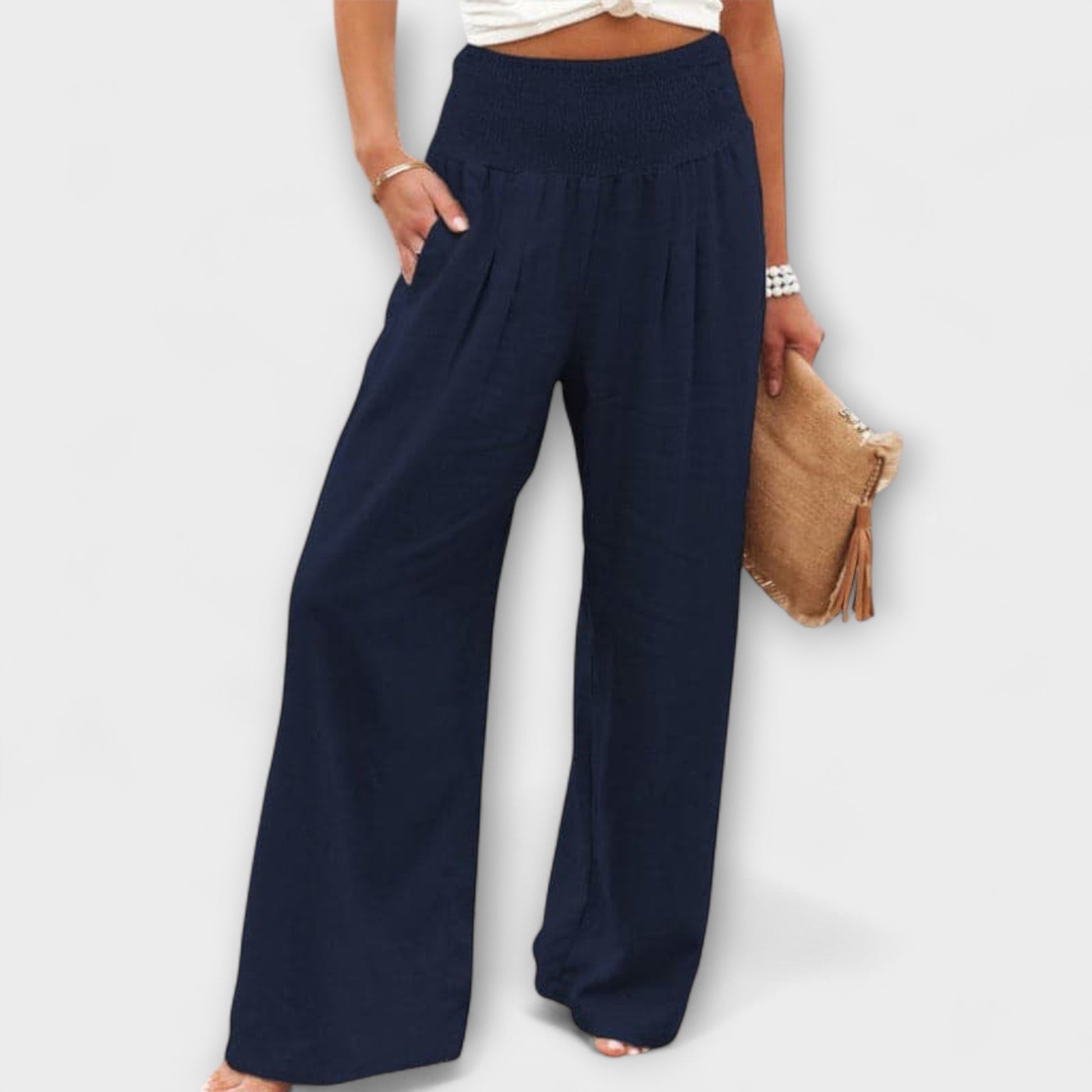 Thearya Casual Wide Leg Pants For Everyday Comfort by Selouva
