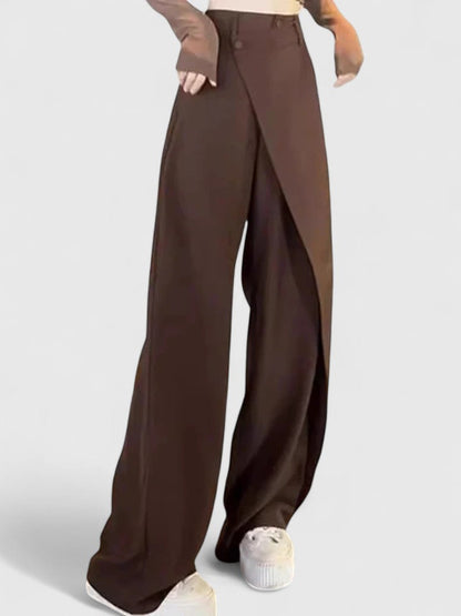 Chrissie Sophisticated Wide Leg Pants For Women Tailored High Waist by Selouva