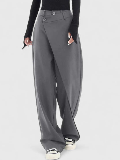 Chrissie Sophisticated Wide Leg Pants For Women Tailored High Waist by Selouva
