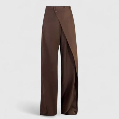 Chrissie Sophisticated Wide Leg Pants For Women Tailored High Waist by Selouva