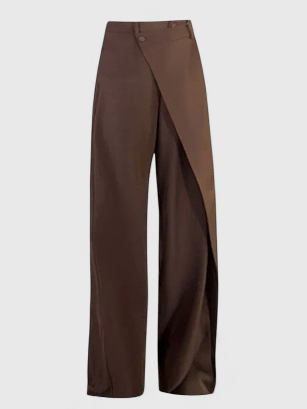 Chrissie Sophisticated Wide Leg Pants For Women Tailored High Waist by Selouva