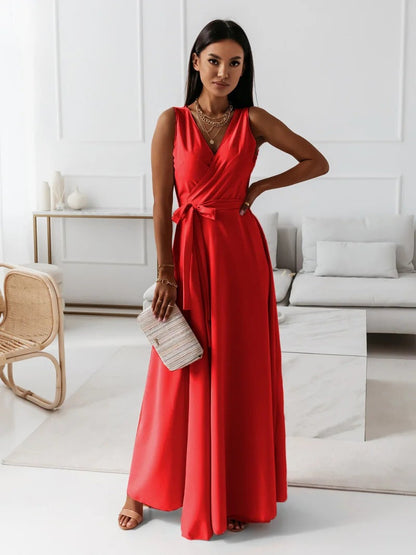 Hailey | Women Wedding Guest Elegant Wrap Maxi Dress by Selouva