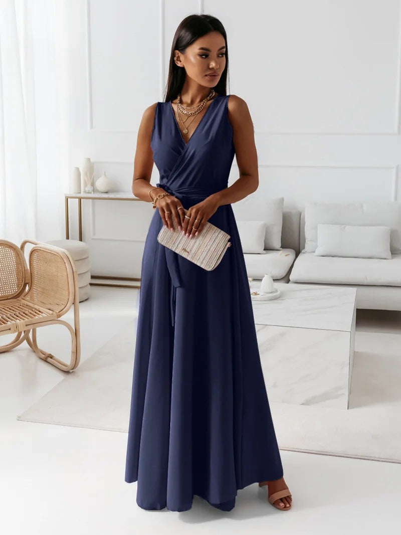 Hailey | Women Wedding Guest Elegant Wrap Maxi Dress by Selouva