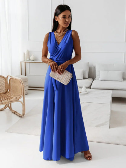 Hailey | Women Wedding Guest Elegant Wrap Maxi Dress by Selouva