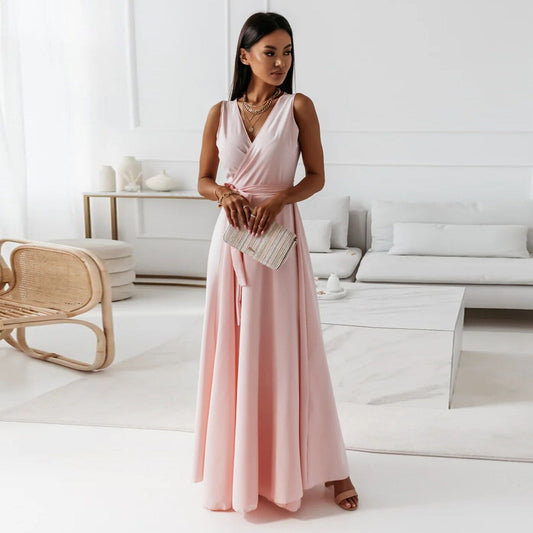 Hailey | Women Wedding Guest Elegant Wrap Maxi Dress by Selouva